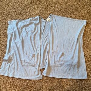 Bobeau Soft Blue Knit Cardigan